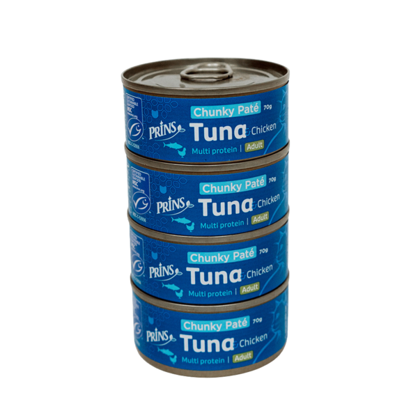 PRINS Wet Food – Tunin in Piščančji Chunky Paté 70g